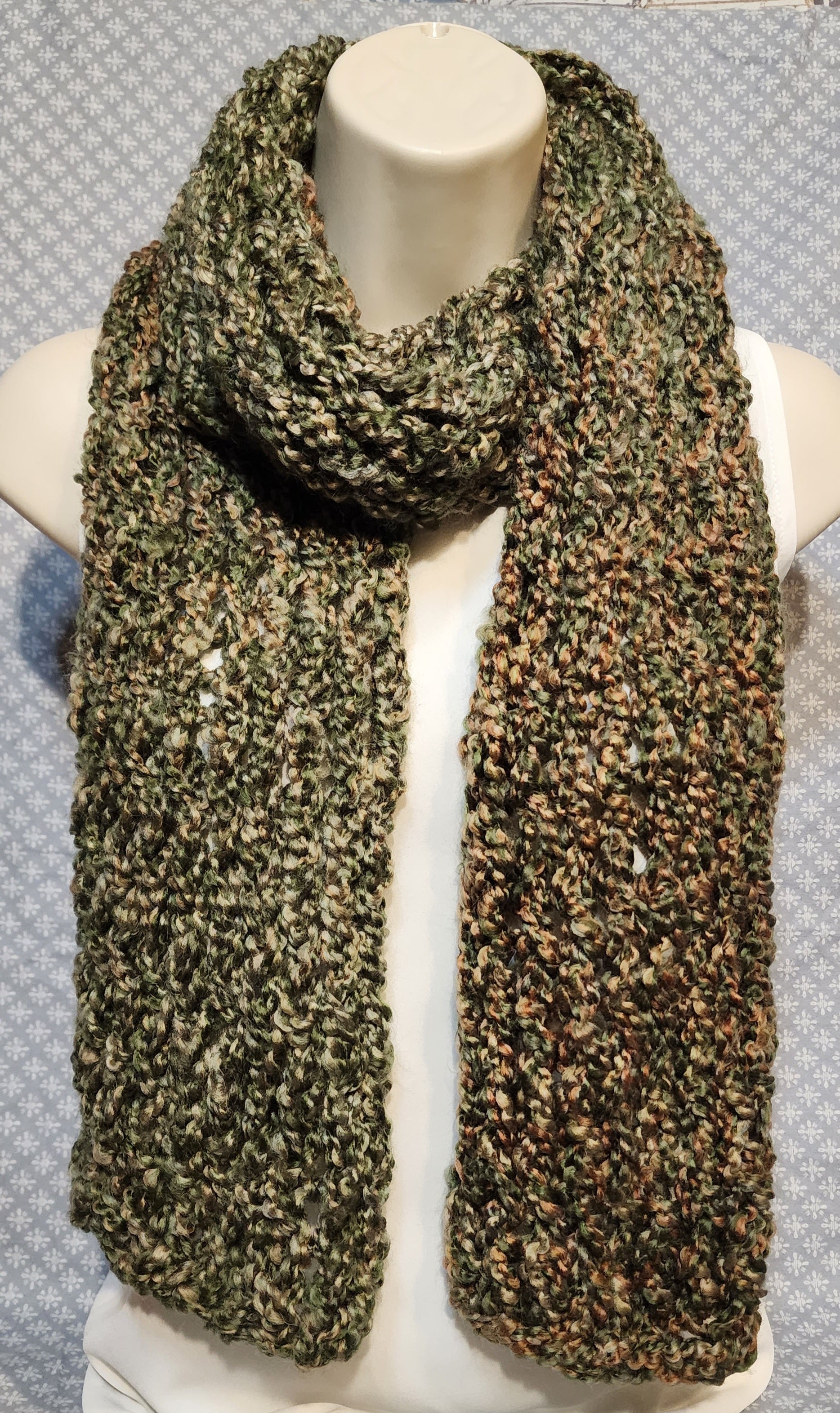 Finger Knitted Scarf